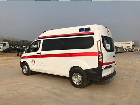 福特全順中軸中頂監(jiān)護型救護車