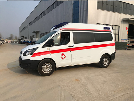 福特全順中軸中頂監(jiān)護型救護車