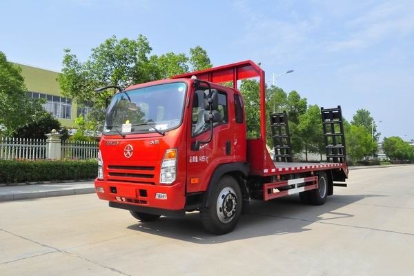 這款國六挖機(jī)平板運(yùn)輸車很火，關(guān)注沒？